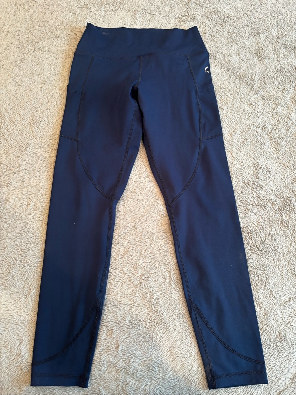 Women's Navy Performance High-Waist Leggings